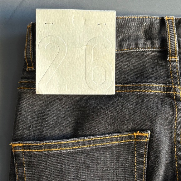 NEW with tags - Jeanerica Eiffel High Rise Straight Jeans | Size 26 | Black - Picture 6 of 9